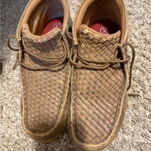 Twisted X Kids Tan Woven Boots